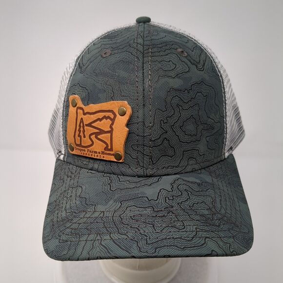 Oregon Farm & Home Snapback Trucker Hat Green OS Adjustable Mesh Back Dri-Duck - Picture 2 of 8